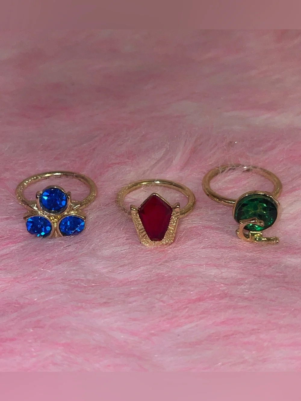 Legend of Zelda ocarina of time jewelry ring set victorian fairy cottage